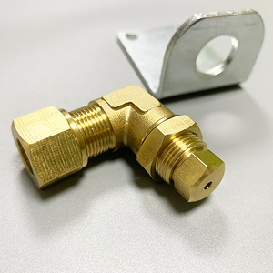 <span class=keywords><strong>Coude</strong></span> de cuisinière à gaz cc prix bas usine personnaliser OEM ODM pièces de brûleur à gaz 1/8 NPT <span class=keywords><strong>coude</strong></span> union mâle à compression en laiton - Product Image 6
