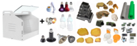 Incubateur en PVC de taille moyenne de 18,9 pouces, cage d'élevage, boîtes à poussins, chauffage pour volailles, boîte de couvaison, cages pour cailles
