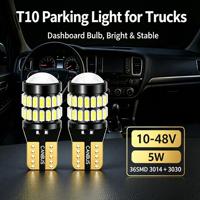 T10 LED Parkleuchte 36SMD 3014 Linse CANBUS Fehlerfrei 10-48V 1,6W W5W Glühbirne Auto LKW Armaturenbrett Seitenmarkierungsleuchte 6000K 208LM