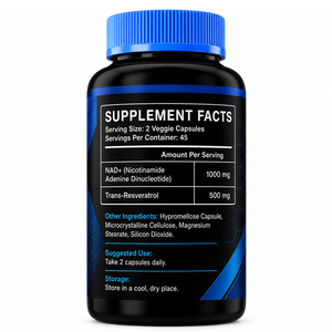 Capsules Booster Liposomales Avancées pour Adultes Actifs, à Forte Teneur en NAD+ et Resvératrol, Antioxydant, Sans Produits Laitiers, Très Vendues - Product Image 6