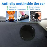 Auto-Zubehör Nano-Gel-Pad für Armaturenbrett Klebende Silikon-Fixierpads Transparente Kreisförmige PU-Gel-Haftpads