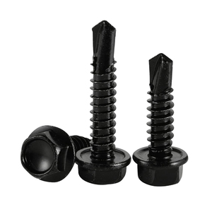 8# 10# 12# 14# M4.2 M4.8 Black Stainless Steel 410 Tek <b>Screw</b> Hex Washer Head Self Drilling Sheet Metal <b>Screws</b> - Product Image 1