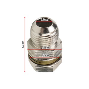 Dầu tuabin Pan cống Outlet nối cắm 10an-m18x1. 5 cho Xe Tải/xe động cơ diesel lọc dầu chủ đề - Product Image 2