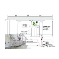 Refroidisseur de céréales portable avec compresseur R-410A pour le refroidissement, la ventilation et le stockage des silos de blé/riz/maïs/soja