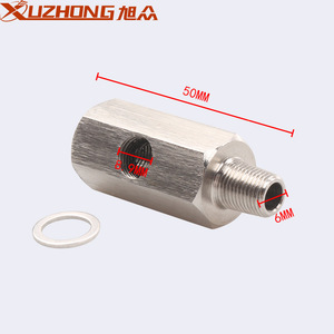 Conector de Sensor de Presión de Aceite Xuzhong, 50mm 6mm 9mm, Rosca Macho de Aluminio, Pieza Automotriz - Product Image 1