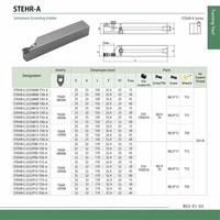 STEHR STEHL Porte-outil de rainurage interne et externe pour tournage profond sur tour CNC, compatible avec les plaquettes TIGER 0805 1005 1205
