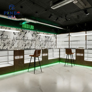 Exhibidor de Cigarrillos de Vidrio con Iluminación LED, Suministro de Fábrica, Ecológico, Resistente, Personalizable, para Tabaco, CBD, Tienda de Fumadores - Product Image 5