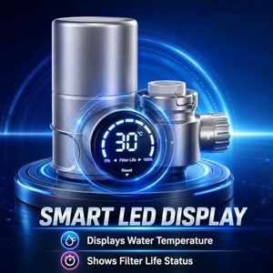 Filtre à eau intelligent pour robinet avec affichage numérique, système de filtration à 5 étapes, cartouche de rechange en carbone pour usage domestique et hôtelier - Product Image 2