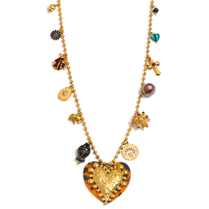 Jinyou 1928 Nieuwe Trend Rvs Lange Ketting Ketting Kubieke Zirkonia Plastic Vis Parel Kruis Vormige Hart Hanger - Product Image 1