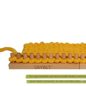 Wooden <b>Knitting</b> Tool <b>Kit</b> Solid Wood Yarn Craft Handmade Home Decor - Product Image 2