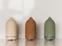 Humidificateur d'intérieur 100ML Aroma Diffuseur d'huiles essentielles ultrasonique électrique en céramique ultrasonique