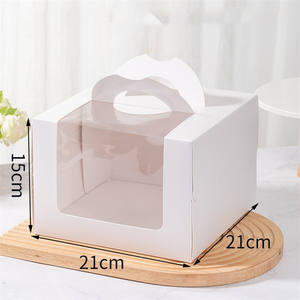Luxury Recyclable Biodegradable Cake Folder with Transparent Window Matt Lamination for Birthday - Product Image 5