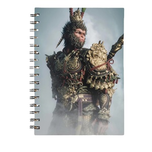 Giá bán buôn biểu tượng tùy chỉnh A4 A5 A6 Trắng Kraft máy tính xách tay xoắn ốc Wukong Nhật Ký máy tính xách tay in trên các tông bù đắp cuốn sách giấy - Product Image 1