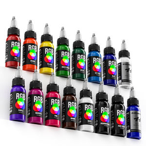 New Globe Famous Reach Certified 16 Colors <span class=keywords><strong>Tattoo</strong></span> Ink Set 30ML Botellas de precisión para artistas de tatuajes profesionales y principiantes - Product Image 3
