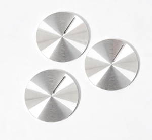 Wholesale Anodized Stamped <b>CD</b> Pattern Aluminum Sheet Special Shape Chamfer Edge Metal Decorative Plate <b>Custom</b> Silk Print Logo - Product Image 1