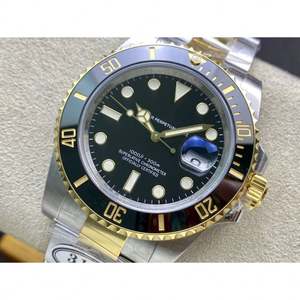 Reloj Mecánico Automático al por Mayor, Resistente al Agua, 40 mm, Movimiento 3135, Dos Tonos, Dorado y Negro, Cerámica, Buceo, Acero 904L - Product Image 2