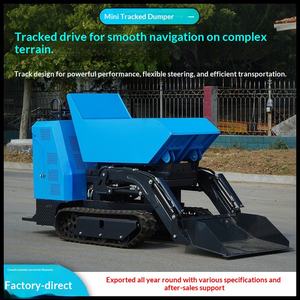 Mini-chargeur sur chenilles hydraulique, camion à benne basculante, puissance domestique, jardin potager, verger, construction, camion à benne basculante - Product Image 1
