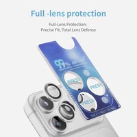 Protection d'objectif d'appareil photo en verre et métal personnalisée pour iPhone 18 Pro 18 Pro Max