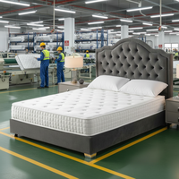 Matelas à Ressorts Ensachés en Mousse Haute Densité Alvéolée pour Hôtels, Appartements et Chambres, Livré en Boîte
