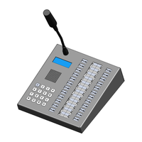 Console de microphone d'urgence robuste pour bureau avec 24 boutons de numérotation rapide pour les annonces d'urgence en direct en salle de contrôle