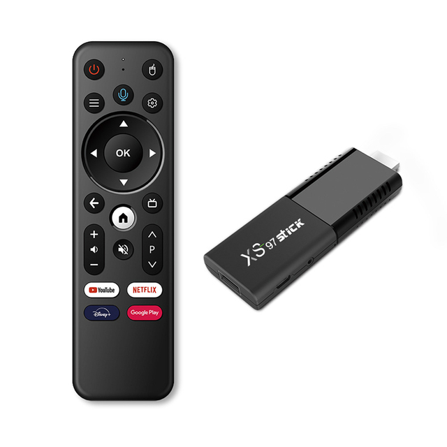 Wholesale Cheap XS97 USB Streaming TV Stick Jailbreak Tv Dongle Smart Android 10 Fire Tv Stick 4K ATV OS Voice Control Remote