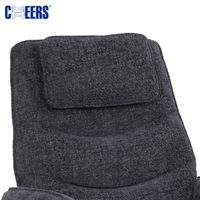 Fauteuil inclinable électrique MANWAH CHEERS en tissu, dossier haut rembourré, pour bureau ou chambre à coucher