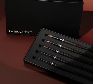 Kit de pinceaux dentaires Kolinsky de qualité supérieure, pinceau ultra fin pour la teinture de la porcelaine et de la céramique, pour les dentistes et les techniciens - Product Image 4