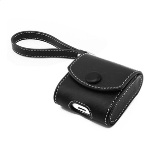 Customized PU leather <b>wireless</b> Bluetooth earphone <b>case</b>, storage bag, <b>charging</b> earphone protective <b>case</b> - Product Image 1