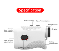 Télémètre laser avec adsorption magnétique pour le télémètre laser longue portée de golf professionnel