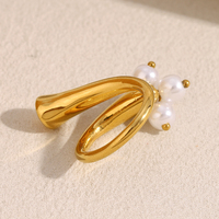 Dreamidea Bague ajustable en perles faite à la main en acier inoxydable antirouille Bijoux de doigt à la mode personnalisés en gros