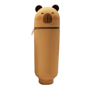 <b>Cute</b> <b>Bear</b> Pencil Case Silicone Pen Bag Large Capacity for Students Teens Girls Boys School Students Stationery Case - Product Image 6