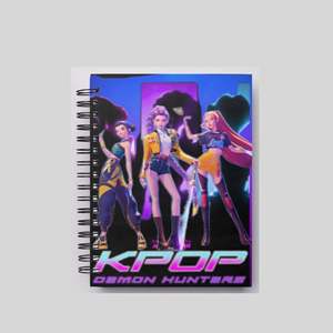 Vente flash : Carnet d'étude portable à spirales <span class=keywords><strong>de</strong></span> format A5 pour étudiants, avec personnage <span class=keywords><strong>de</strong></span> Kpop Demon Hunter, Rumi Mira, dessin animé - Product Image 1