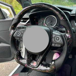 <span class=keywords><strong>Volante</strong></span> de Fibra de Carbono con Cuero Negro Perforado para Toyota Corolla 2020-2023 - Product Image 2