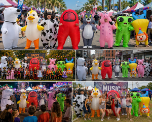 Costume de mascotte gonflable amusant pour adultes, idéal pour les fêtes, les carnavals <span class=keywords><strong>et</strong></span> les événements. - Product Image 2