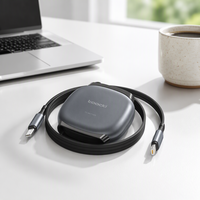Câble USB-C vers USB-C rétractable Toocki Mini 100W avec connexion magnétique, câble de charge rapide et de transfert de données pour appareils mobiles
