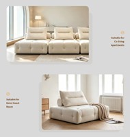 Canapés sectionnels en forme de L MEIYE en mousse haute densité, design moderne, revêtement en tissu, ensembles de canapés durables
