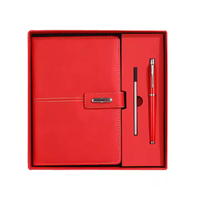 Coffret Cadeau d'Affaires Personnalisé : Carnet de Bureau A5 avec Logo et Boîte en Cuir à Fermeture Magnétique – Idéal Fête des Mères & Remise de Diplôme