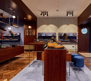 Stile classico europeo borsa scarpe da uomo vetrina per negozio di Interior Design e negozio di esposizione di mobili - Product Image 2