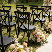Chaises à dossier croisé pour événements et mariages, pour fêtes et hôtels, pour la restauration et l'utilisation en appartement, chaise en plastique