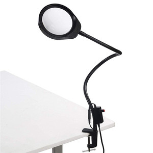 Loupe de table à LED avec bras extensible 3X 5X 8X 10X 20X pour lecture, réparation et soudure - Product Image 1