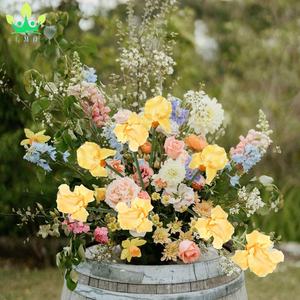 <span class=keywords><strong>Iris</strong></span> artificiel fleurs jaunes 23.6 "fleurs de soie de printemps avec des tiges flore pour centres de table de mariage fausses fleurs pour la décoration intérieure - Product Image 5