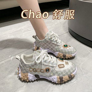 Chaussures basses à strass style durian, nouveau modèle de chaussures plates pour femmes avec strass, chaussures de sport et décontractées pour femmes à strass - Product Image 5