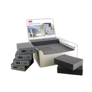 3M™ Soft FIN <b>Abrasive</b> Sponge Turning <b>Tool</b> 100 mm 70 mm 25 mm PN 63198 - Product Image 1