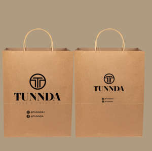 Handle Paper <b>Bag</b> Custom logo Printing Recycled Color Kraft Paper Shopping Food <b>Packaging</b> <b>Bag</b> - Product Image 1