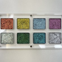 Palette d'ombres à paupières en poudre métallique caméléon personnalisée, usine de cosmétiques OEM, haute qualité, imperméable, multichrome, ombre à paupières privée