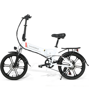 Bicicleta Eléctrica Urbana SAMEBIKE de Diseño Clásico, <span class=keywords><strong>20</strong></span> Pulgadas, 10AH, Motor de 250W/350W, con Portaequipajes Trasero, Disponible en la UE - Product Image 1