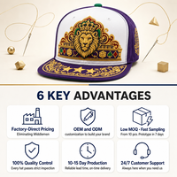 Gorra Deportiva de 5 Paneles, Estructurada, de Algodón Premium, de Dos Tonos, con Visera Plana, Logotipo Bordado Personalizado, Gorras Vintage Ajustadas para Exteriores