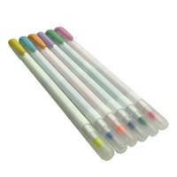 Surligneurs fins colorés à double tête pour fournitures scolaires Fournitures de journalisation Anime Stuff