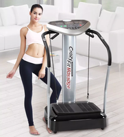 Utilisation à domicile 500W programmes corps entier fitness Vibration plate-forme entraînement exercice Fitness Machine Crazy fit Massage