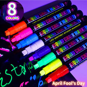 <span class=keywords><strong>Stylo</strong></span> à craie liquide effaçable <span class=keywords><strong>pour</strong></span> étudiants, 6/8 couleurs, à tête plate, <span class=keywords><strong>pour</strong></span> écrire <span class=keywords><strong>sur</strong></span> verre, céramique, miroir, acrylique, décoration - Product Image 1